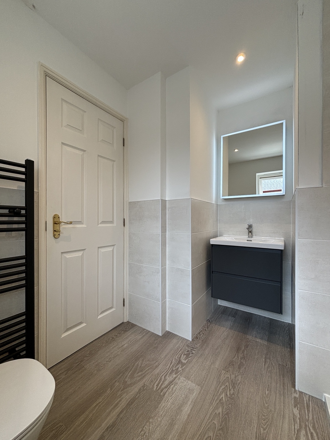 Completed bathroom installation detail by Cotswold Bathrooms & Plumbing